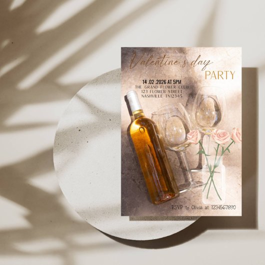 Romantic Valentine’s Day Party Einladung