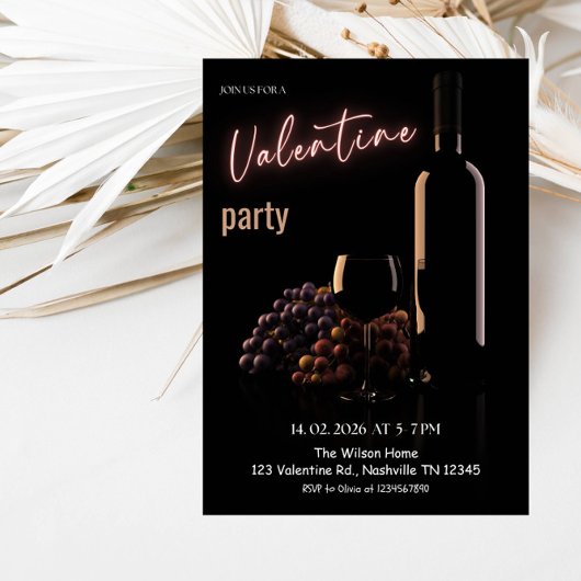 Romantic Valentine’s Day Party Einladung