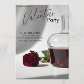 Romantic Valentine’s Day Party - Modern Love Theme Einladung (Vorderseite)