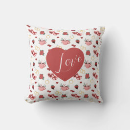 Romantic Valentine’s Day Throw Pillow Kissen