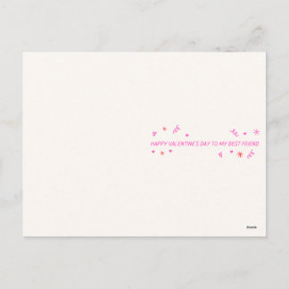 Romantic Valentine’s Day To My best Friend Card Feiertagspostkarte