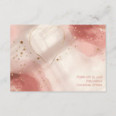 Romantic Valentine’s Details Card – Blush & Gold Begleitkarte (Rückseite)