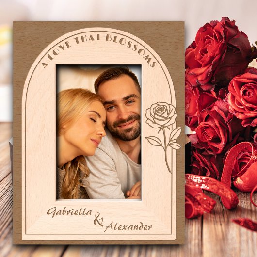 Romantic Valentine’s Gift for Couples - Rose Geätzte Rahmen