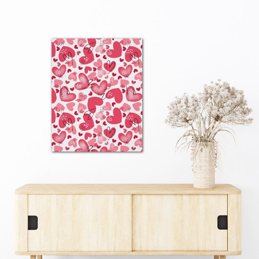 Romantic Valentines Heart Wall Art Poster