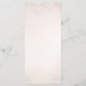 Romantic Vineyard Rustic Wedding Menükarte (Rückseite)