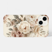 Romantic Vintage Floral Bouquet Pattern iPhone Hülle (Rückseite (Horizontal))