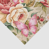 Romantic Vintage Floral Love Letter Decoupage Seidenpapier (Detail)