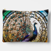 Romantic Vintage Peacock Makeup Purse Zubehörtasche (Vorderseite)