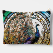 Romantic Vintage Peacock Makeup Purse Zubehörtasche (Rückseite)