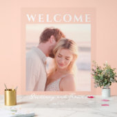 Romantic Warm Photo Acrylschild (Hochzeit)