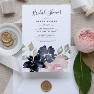 Romantic Watercolor Bridal Shower Invitation