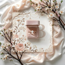 Romantic Watercolor Floral Filigree Design