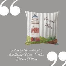 romantic watercolor lighthouse grey white stripes