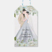 Romantic Watercolor Wedding Geschenkanhänger (Vorderseite)