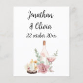 Romantic wedding flowers blooming garden (Rückseite)