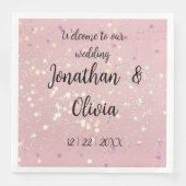 Romantic wedding flowers blooming garden serviette (Vorderseite)