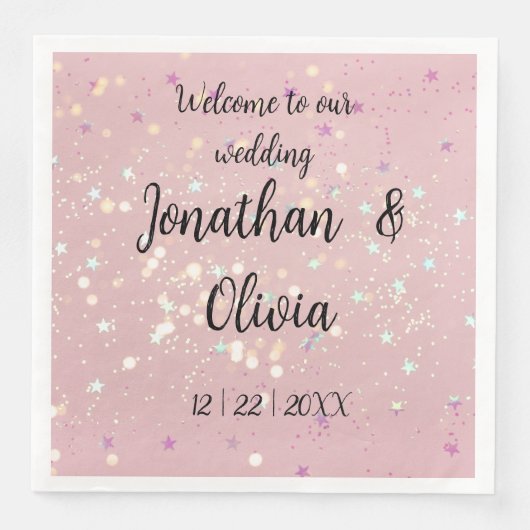 Romantic wedding flowers blooming garden serviette (Vorderseite)