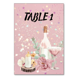 Romantic wedding flowers blooming garden tischnummer