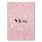 Romantic wedding flowers blooming garden tischnummer (Rückseite)