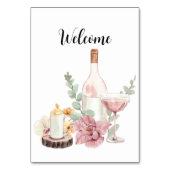 Romantic wedding flowers blooming garden tischnummer (Rückseite)