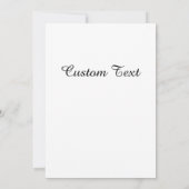 Romantic Wedding Invitation Bride Groom Silhouette Einladung (Rückseite)