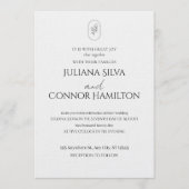Romantic Wedding Invitation | Chic & Modern Einladung (Vorderseite)