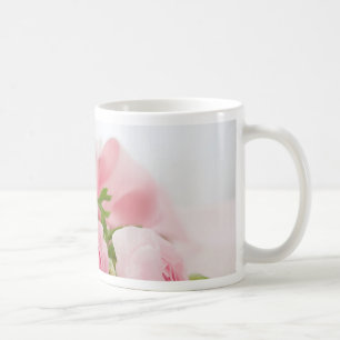 Romantic Wedding Love Soft Pink Flower Bouquet Kaffeetasse