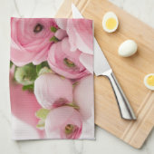 Romantic Wedding Love Soft Pink Flower Bouquet Küchentuch (Viertel Falte)