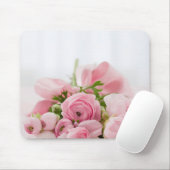 Romantic Wedding Love Soft Pink Flower Bouquet Mousepad (Mit Mouse)