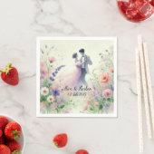 Romantic Wedding pastell Nr.1 Serviette (Beispiel)