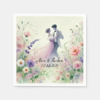 Romantic Wedding pastell Nr.1 Serviette