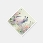 Romantic Wedding pastell Nr.1 Serviette (Ecke)