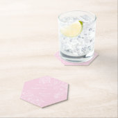 Romantic Wedding Peonies Blush Pink Untersetzer (Vor Ort)