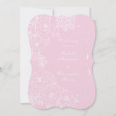 Romantic Wedding Peonies Delicate Blush Pink Einladung (Vorderseite)
