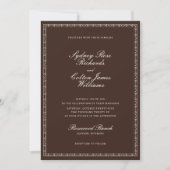 Romantic Western Ranch Wedding Invitation Einladung (Vorderseite)