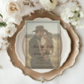 Romantic Western Ranch Wedding Save The Date