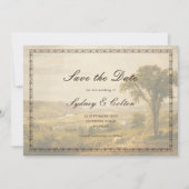 Romantic Western Ranch Wedding Save The Date (Vorderseite)