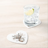 Romantic White Flowering Tree in Vase Wedding Untersetzer (Vor Ort)