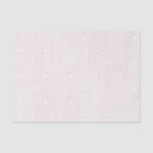 Romantic White Hearts Pink Valentine's Day Seidenpapier (Vorderseite)