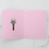 Romantic Wifey Hubby Electrical Lock Tag Herz Karte (Innenseite)