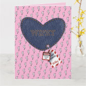 Romantic Wifey Hubby Electrical Lock Tag Herz Karte (Gelbe Blume)