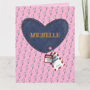 Romantic Wifey Hubby Electrical Lock Tag Herz Karte