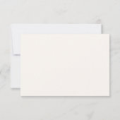 Romantic Wild Garden Wedding RSVP Karte (Rückseite)