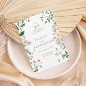 Romantic Wildflower Botanical Wedding Invitation Einladung