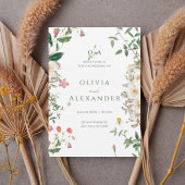 Romantic Wildflower Botanical Wedding Invitation Einladung