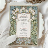 Romantic William Morris Wedding Einladung