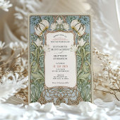 Romantic William Morris Wedding Einladung