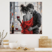 Romantic Wine Moment Poster (Küche)