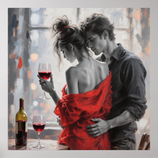 Romantic Wine Moment Poster (Vorne)