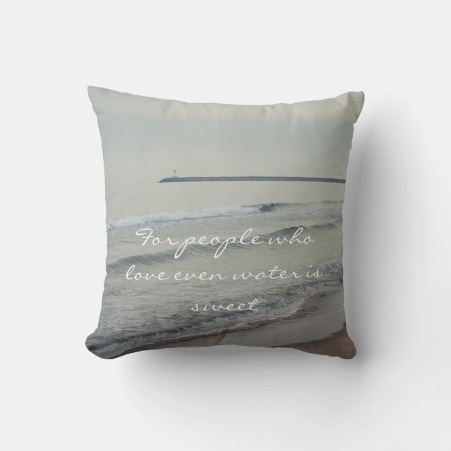 Romantic winter seascape kissen (Vorderseite)
